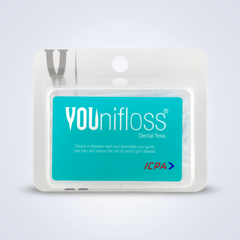 Younifloss Unwaxed Dental Floss Picks for Handy Flossing